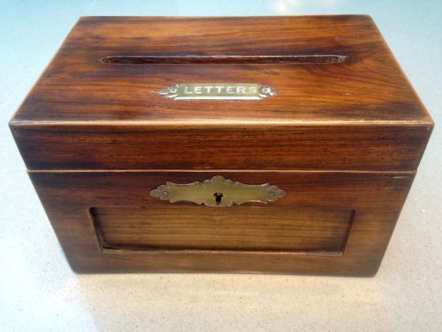 An Edwardian Rosewood Letter Box
