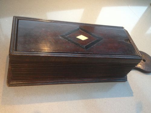 A Late 18th Century Oak Candle Box
