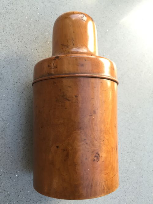 A Victorian Bottle Case with Glass Bottle