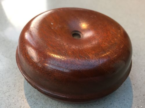 fig 1. Unusual Mahogany Brighton Bun Travelling Candlesticks