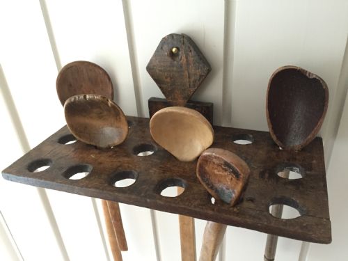 A 19th Century Beechwood Spoon Rack