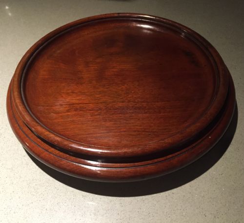 A Large Georgian Mahogany Coaster with Casters