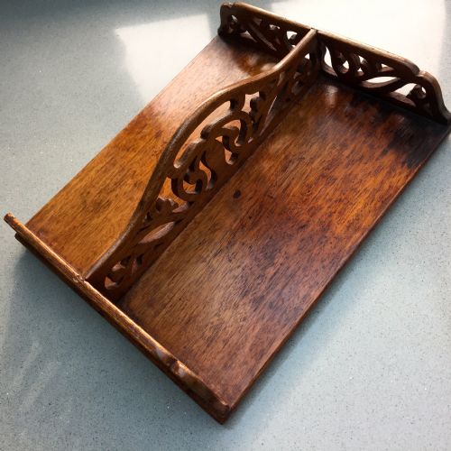 An Unusual Antique Stationery/book Carrier/desk Tidy