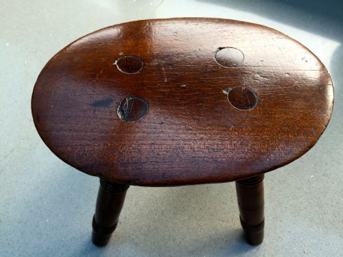 A Fabulous Early 19th Century Fruitwood Candle Stool