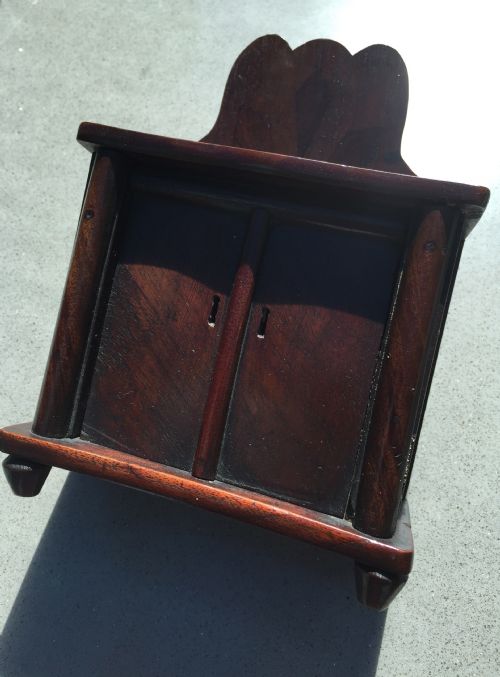 An Unusual 19th Century Mahogany Chiffionier Money Box