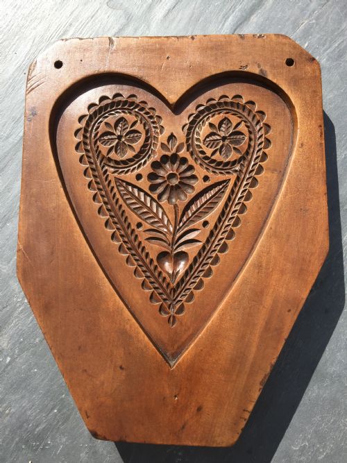 An Antique Heart Shaped Cake Mould