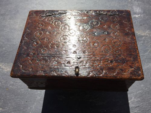 An 18th Century Oak Box of Small Proportions
