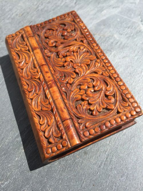 A Finely Carved Snuff Box in the Form of a Book