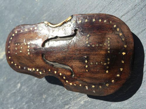 A Rare Early 19th Century Snuff Box in the Shape of a Violin