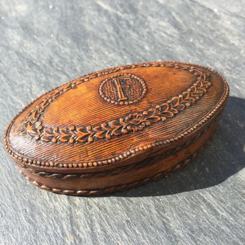 A Well Carved Early 19th Century Snuff Box