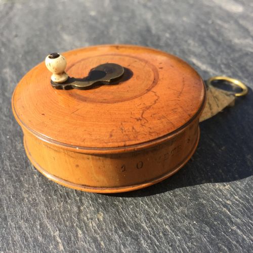 A Lovely 19th Century Boxwood Tape Measure
