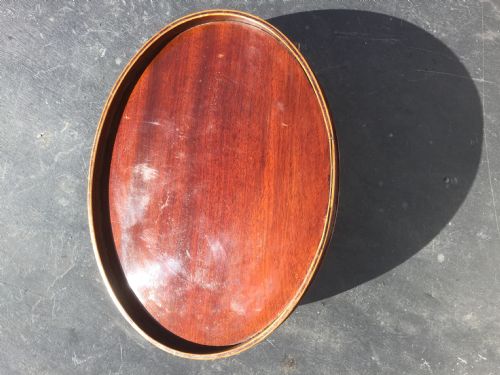 A  Small Georgian Mahogany  Oval Tray
