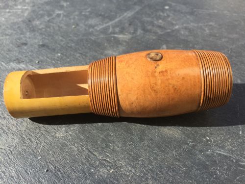 A 19th Century Trick Snuff Box in Burr Box Wood