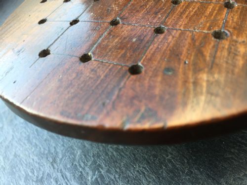 A Late 18th Century Fruitwood Solitaire Board