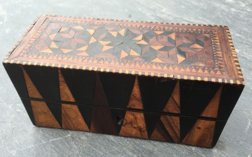 A Small  Early to Mid 19th Century Tunbridge Ware Scent Box