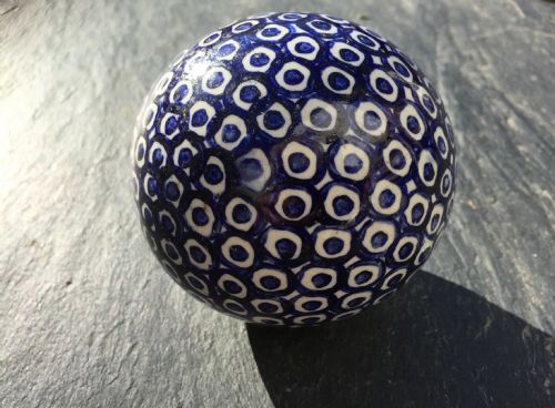 SCOTTISH VICTORIAN CERAMIC CARPET BOWLS - ADDITIONAL PHOTO 1