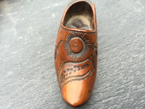A Small 19th Century Treen Shoe
