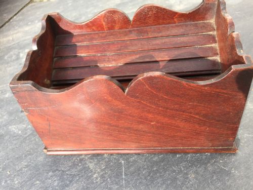 An Unusual George III Mahogany Money/collection Box