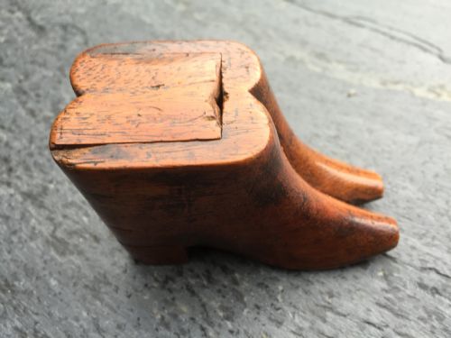 An Antique Snuff Box in the Form of Two Boots
