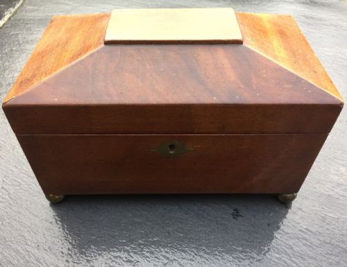 Antique Mahogany Tea Caddy