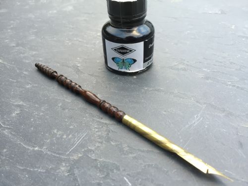 A Lovely Victorian Bobbin Turned Dip Pen