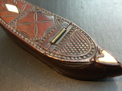 A Late 18th/ Early 19th Century Prisoner of War Snuff Shoe