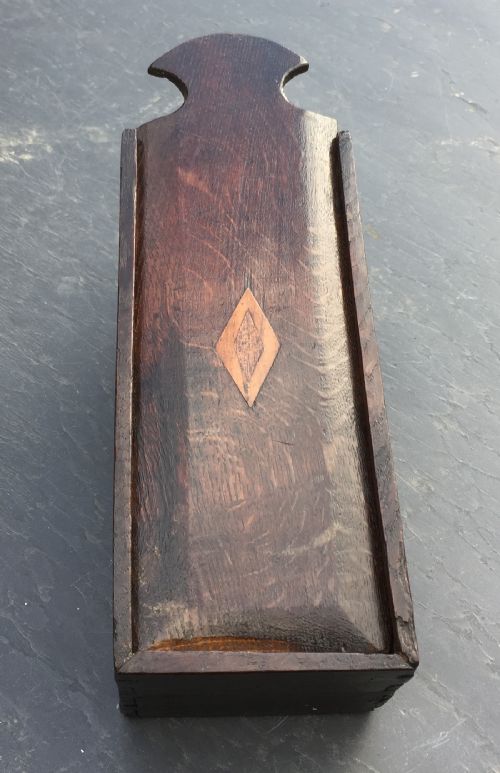 Antique 18th Century Welsh Oak Candle Box