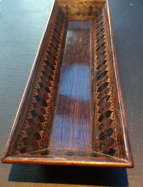 An Antique Tunbridge Ware Pen Tray