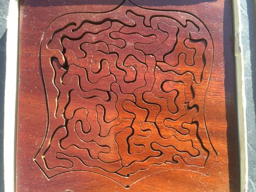 An Antique Mahogany Puzzle