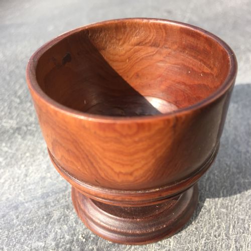 Antique Yew Wood Salt