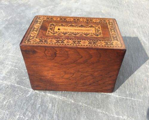 A Tunbridge Ware Money Box,