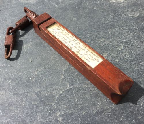 A 19th Century Knitting Sheath - With Verse