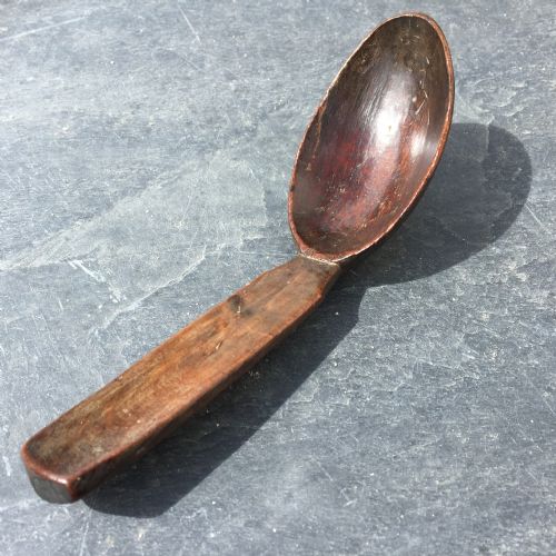 An Antique Treen Spoon, Late 18th Century