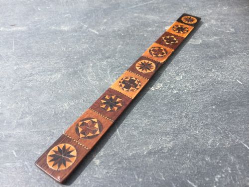 Antique Tunbridge Ware Ruler