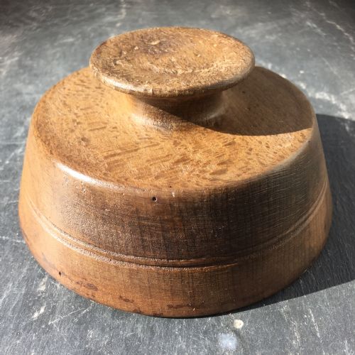 fig 1. An antique beechwood flummery mould