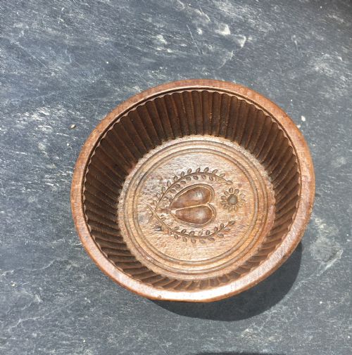 An Antique Beechwood Flummery Mould