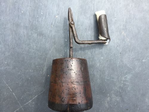 A Very Nice Late 18th Century Rushlight and Candle Holder.