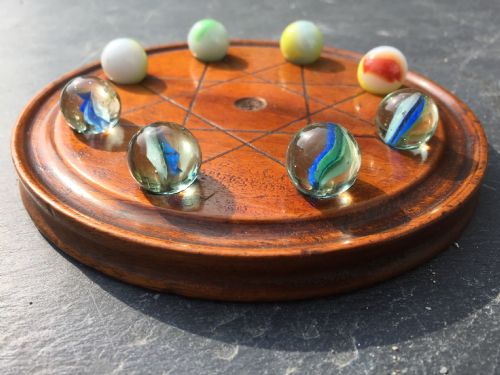 A 19th Century Mahogany Game -  Mu Torere