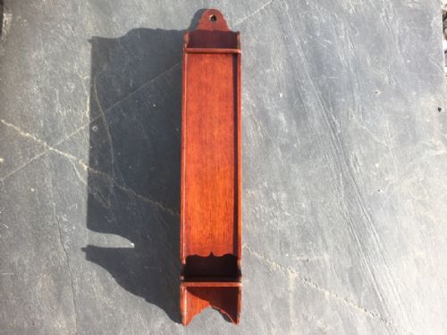 A Rare Early 19th Century Mahogany Rushlight / Taper Box