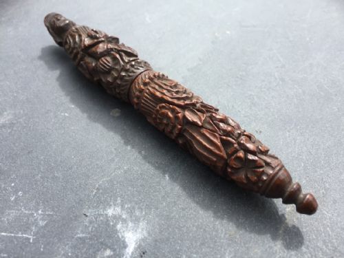 A Very Nice Mid 19th Century Coquille Nut Needlecase