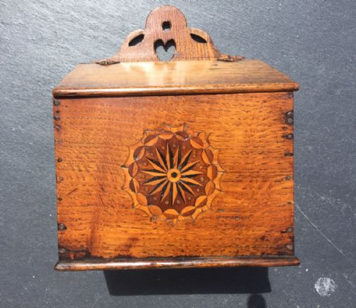 An Early 19th Century Oak Salt Box