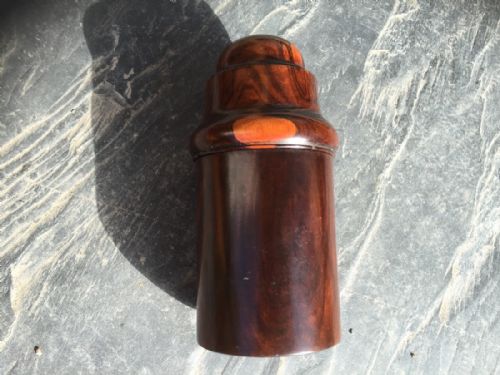 Antique Lignum Vitae Bottle Case