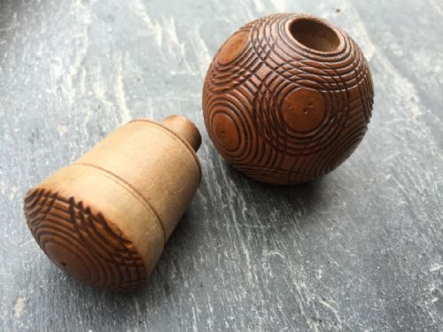 A 19th Century Antique Puzzle Ball- Snuff/rouge/suvereign Box