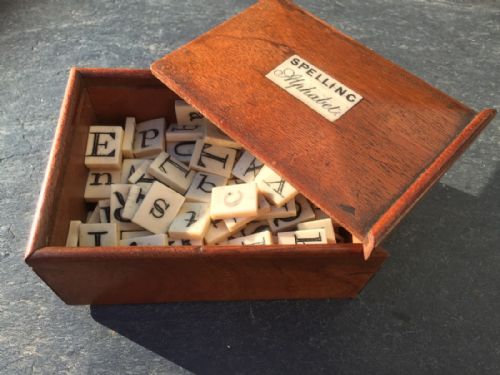 Antique Victorian Spelling/ Alphabet Set