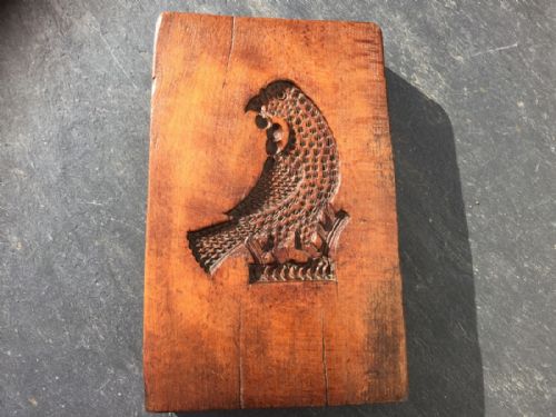 An 18th Century Treen Beech Wood Double Sided Gingerbread Mould