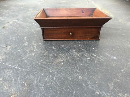 A Georgian Mahogany Desk Tidy/ Stationery