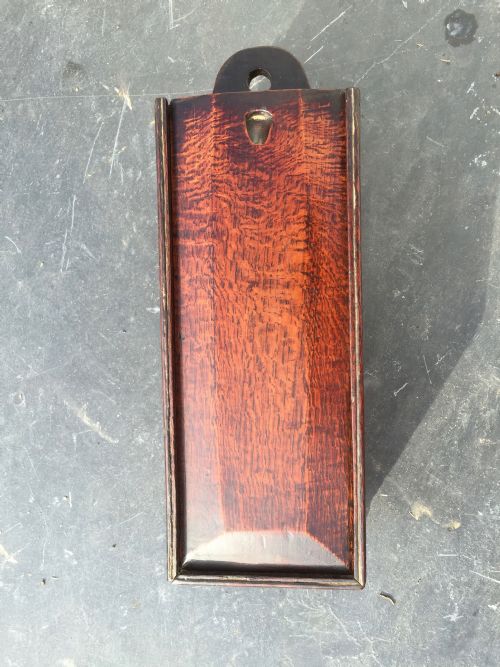 Antique Oak Candle Box