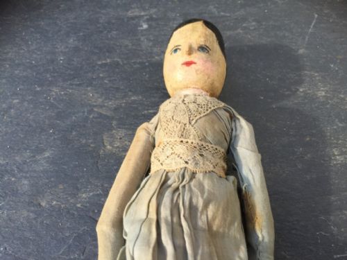 A Late 19th Century Grodnertal Wooden Peg Doll.
