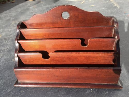 A Mid 19th Century Mahogany Stationery Rack