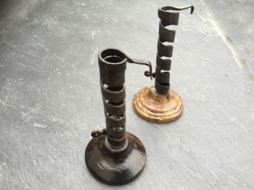 A Very Nice Late 18th Century Spiral Candlestick